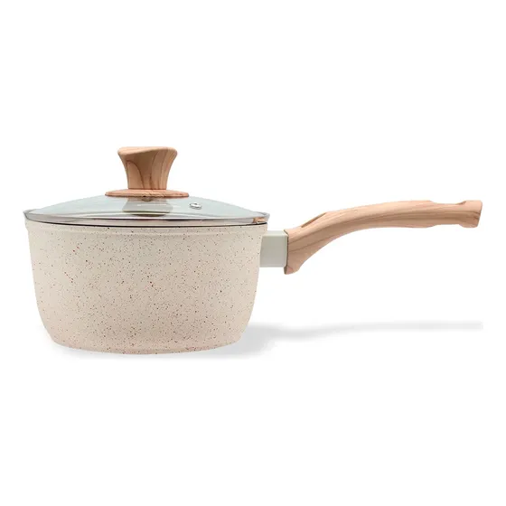 Panela Antiaderente Indução C/tampa 1,9l Creme- Dolce Home