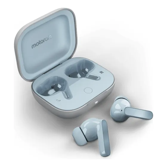 Auriculares Motorola Moto Buds- Celeste Ilusión