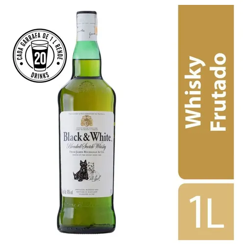Whisky James Buchanan Black & White - 1l | MercadoLivre