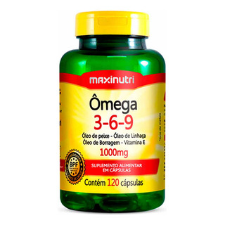 Ămega Triplo 3-6-9 1000mg 120 CĂĄpsulas Maxinutri Ămega Triplo 3-6-9 1000mg 120 CĂĄpsulas Maxinutri