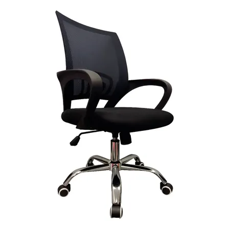 Silla De Escritorio Ergonómica Lumax Ezri Mesh Con Tapizado De Mesh Color Negra