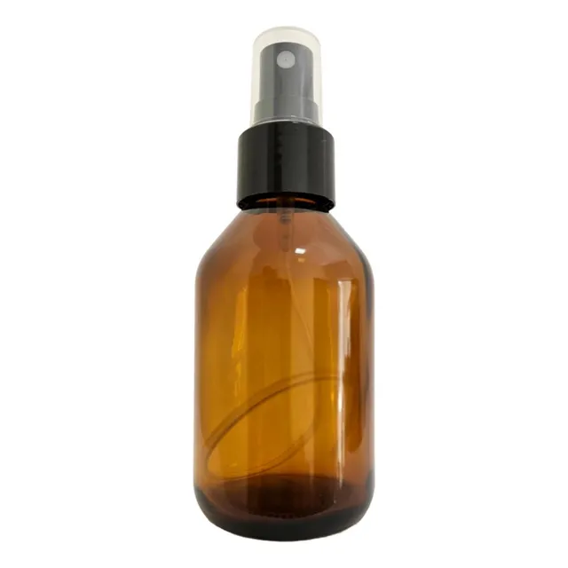 Frasco Spray Âmbar 100ml Borrifador Alcool Perfume Kit 5 Un