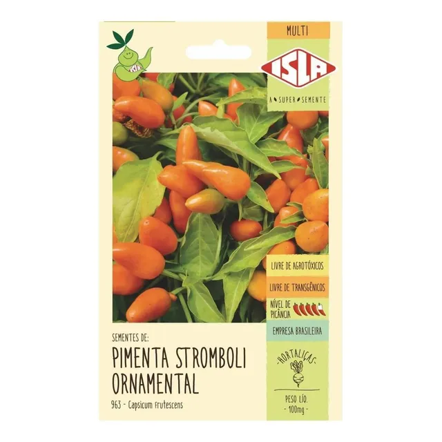 Sementes Pimenta Stromboli [ornamental] Isla