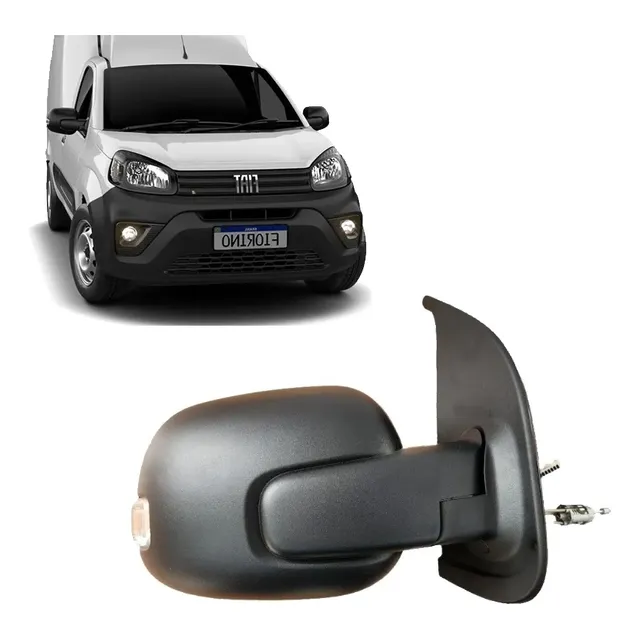 Retrovisor Manual C/ Pisca Fiorino 22 2023 2024 2025 Direito