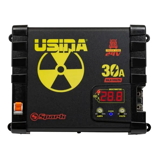 Fonte Usina 24v 30a Truck Smart Cooler Volt/amp Bivolt Cor Preto