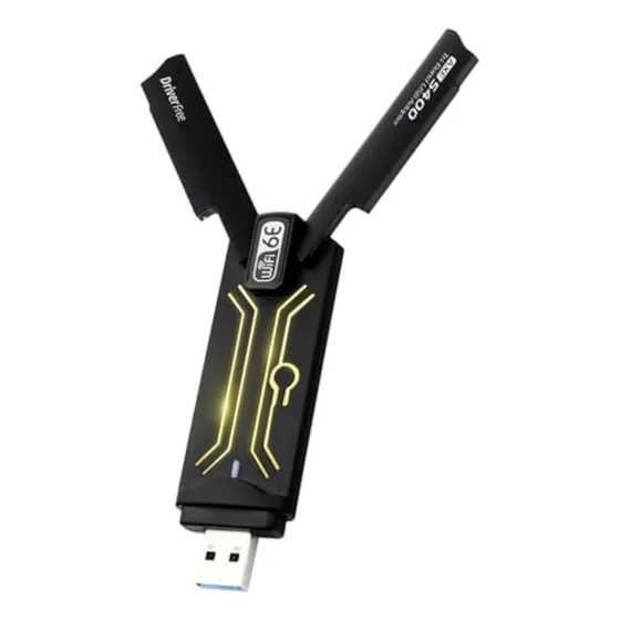 Adaptador Usb Wifi 6e, Ax5400mbps Tri Band