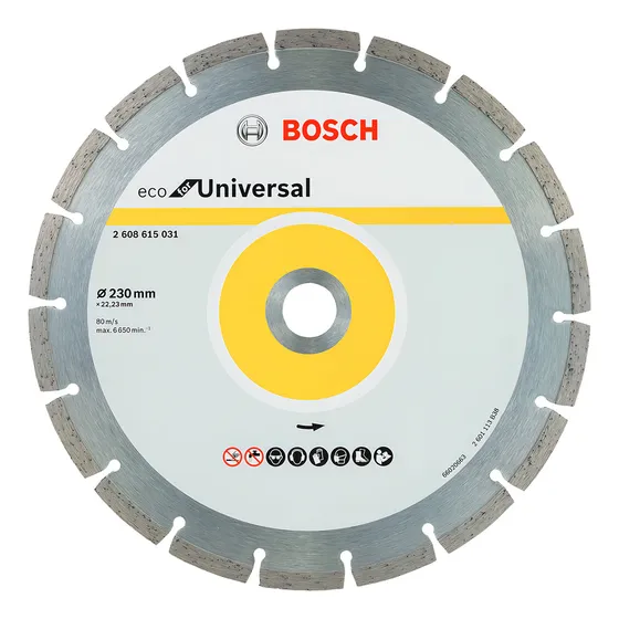 Disco De Corte Segmentado 230mm Metal Ladrillo Eco Bosch