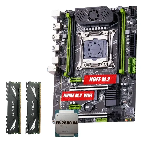 Kit Motherboard Cpu X99 Intel Xeon E5 2680-4 32gb Ram Ddr4 (Reacondicionado)