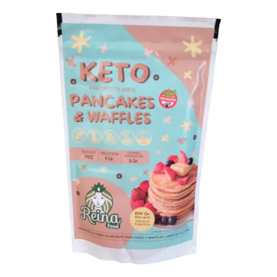 Keto Premezcla Pancakes Y Waffles Sin Gluten Reina Food