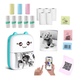 Mini Impresora Térmica Inalámbrica Bluetooth Portátil. Mini Impresora Térmica Inalámbrica Bluetooth Portátil.