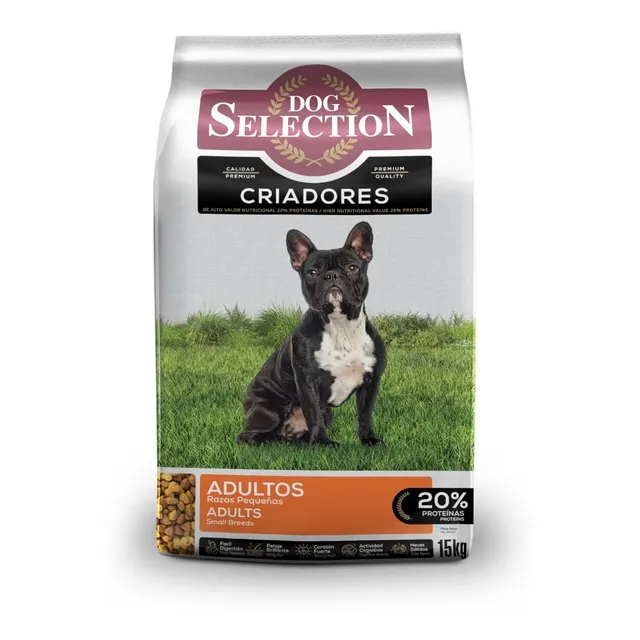 Dog Selection Criadores Alimento para perro adulto de raza pequeña sabor carne y pollo en bolsa de 15 kg