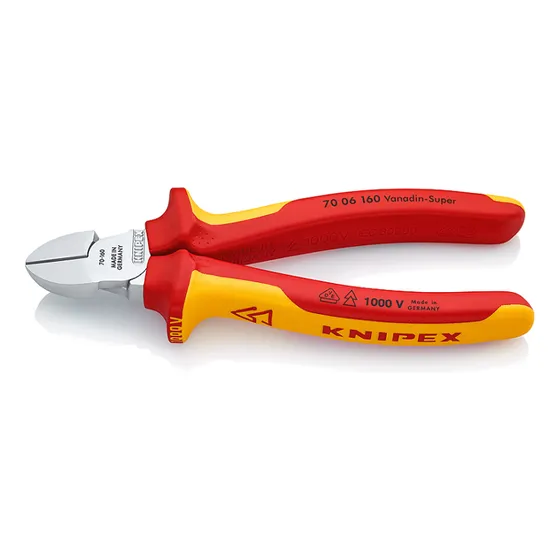 Alicate Corte Diagonal 1000v Filos Ampliados - Knipex Kn1652
