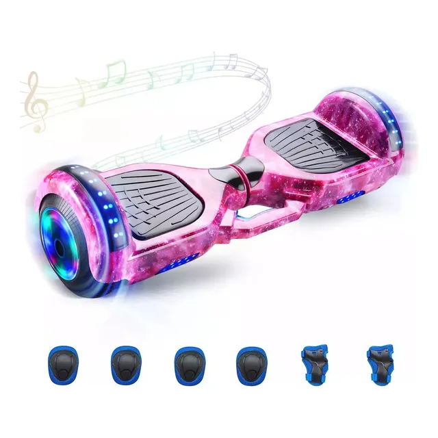 Patineta Eléctrica Hoverboard Con Bluetooth Luces Led