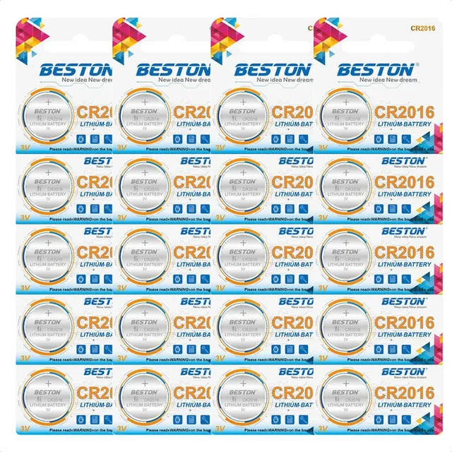 20 X Pilas Cr2016 Boton Cilindrica Alcalina Lithium 3.7v