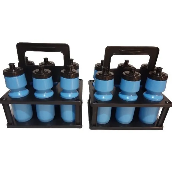 12 Caramañolas Deportivas De750 Ml + 2 Canastos