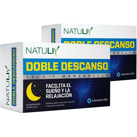 2 Doble Descanso Tilo Manzanilla Vit B1 Facilita El Sueño