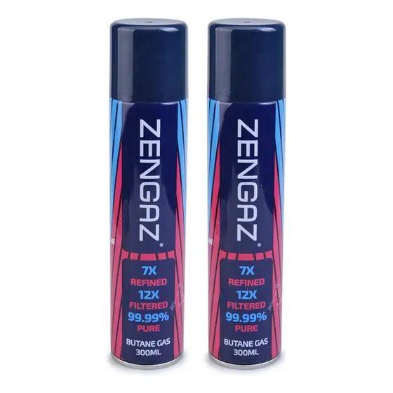 Kit 2 Gás Refil Butano Zengaz Isqueiro Maçarico Culinária
