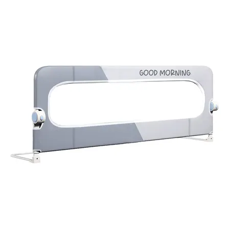 Baranda De Cama 1.5mtrs Seguridad Bebe Abatible Ajustable Color Gris Lisa