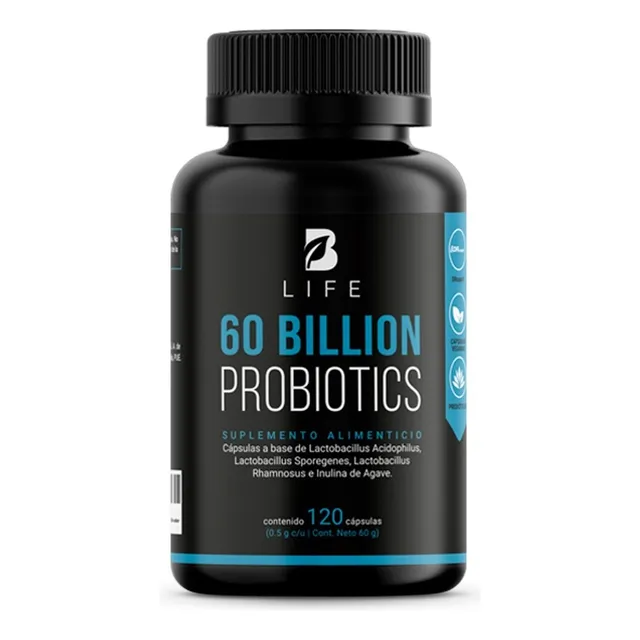 60 Billones De Probióticos Prebióticos 120 Cápulas B Life Sin sabor B Life