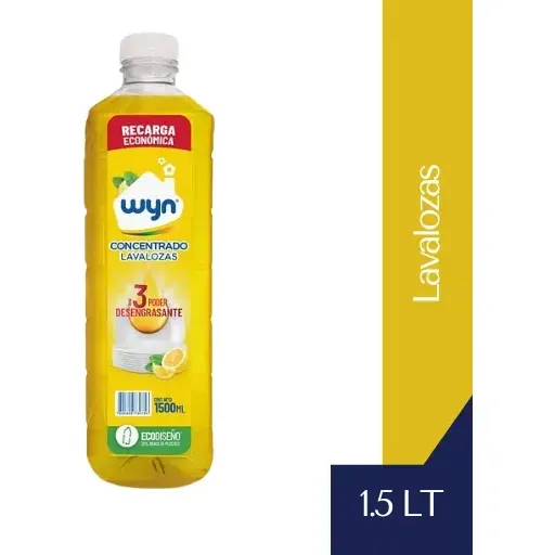 Lavaloza Concentrado Wyn Lavavajillas Liquido 1500 Ml