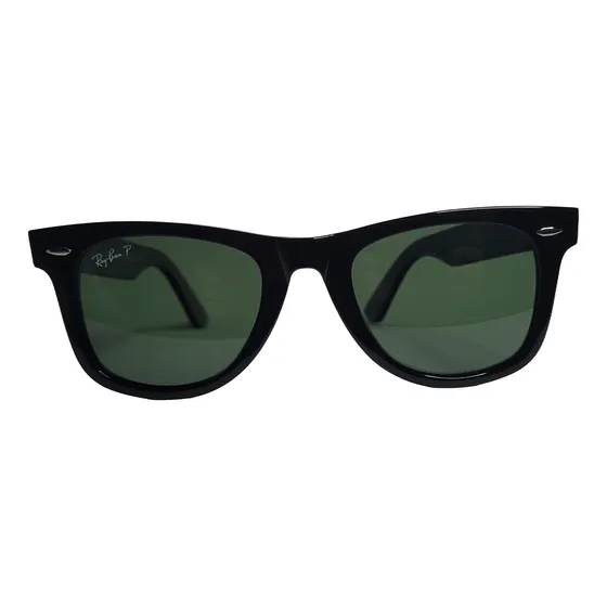 Lentes De Sol Ray-ban Wayfarer Rb2140 Polarizado Negro Verde