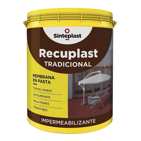 Recuplast Tradicional Impermeabilizante Membrana Pasta 20lt