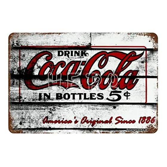 Cartel Vintage Coca Cola Tin Sign 8x12 Arte Retro Metal