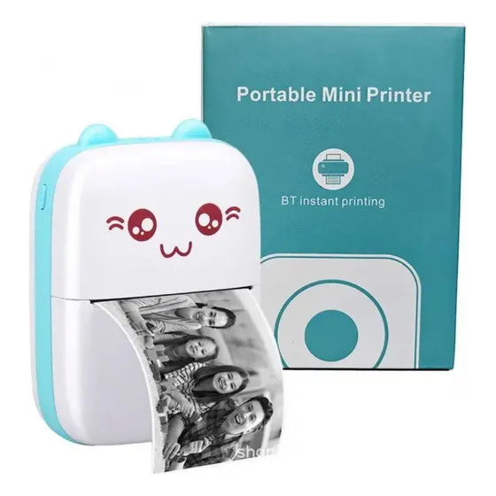 Mini Impresora Termica Portátil Bluetooth Usb Recargable