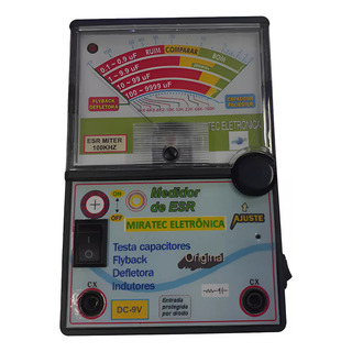 Capacheck Capamiter Medidor Esr 100khz - 500mv Com Bip Sonoro Indicador De Continuidade Capacheck Capamiter Medidor Esr 100khz - 500mv Com Bip Sonoro Indicador De Continuidade