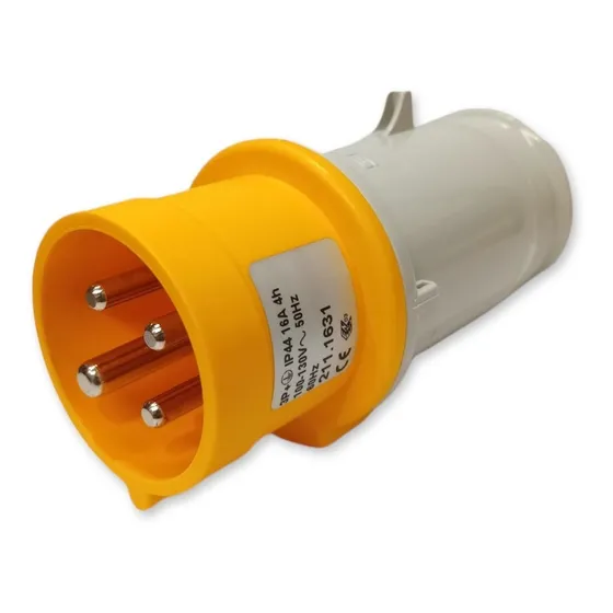 Ficha Industrial Scame 3p+t 16a 4h 100/130v Ip44 211.1631