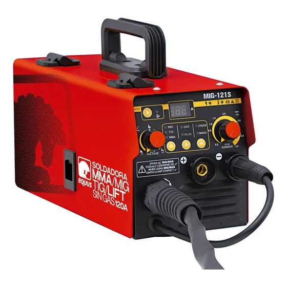 Soldadora Equus Flux Mig Con Y Sin Gas/mma/tig Lift 120 Amp