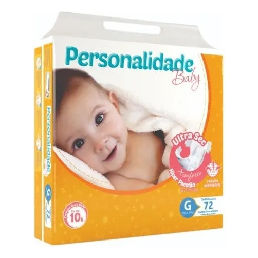 Fralda Personalidade Baby Ultra Sec Pacote Hiper