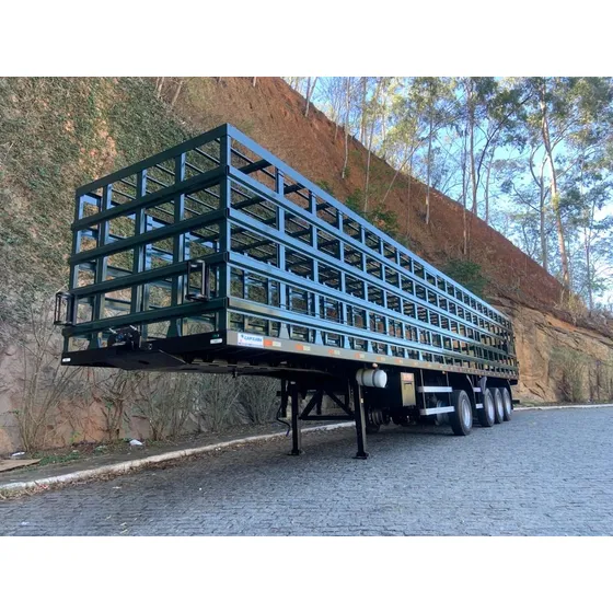 Carreta Gaiola Transporte De Gás 1392 Botijão P13 4º Eixo