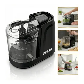 Mini Processador Elétrico Alimentos Triturador Picador Plus+ Preto 127v 100w