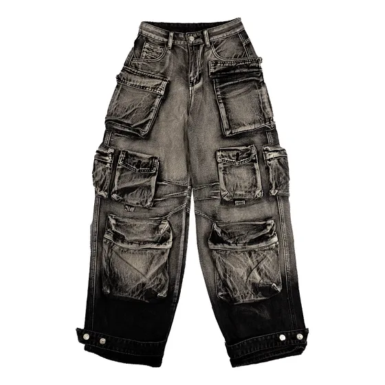 Jean/cargo Estilo Grunge Super Baggy, Moda Alternativa