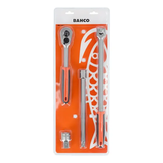Llave Crique Bahco 8150qr + De Fuerza 8158-15 + Alargue 1/2 Color Plateado