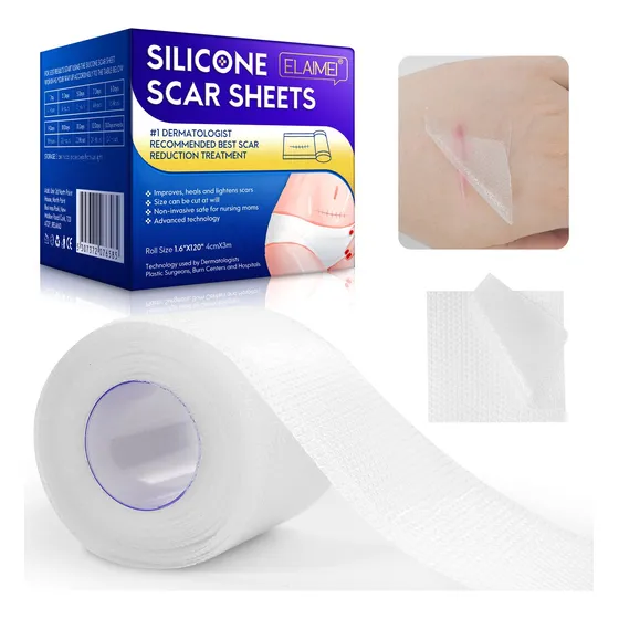 Parche Silicon Reutilizable Cicatrices Cesareas  Rollo 3mts