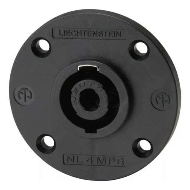 Conector Speakon Chasis Neutrik Nl4mpr Negro