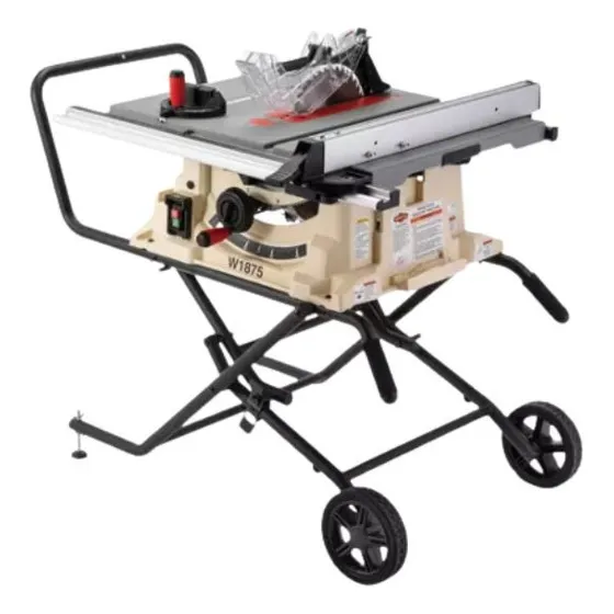 Sierra De Banco Portatil 10  2 Hp Tipo Contratista Shop Fox