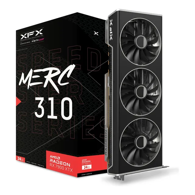Tarjeta Gráfica Negra 24 Gb Gddr6 Para Juegos Rx 7900xtx