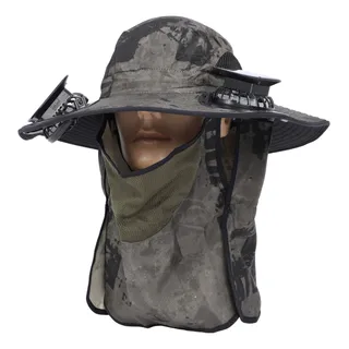 Gorro De Pesca Al Aire Libre Con Ventilador Solar De Ala Anc Gorro De Pesca Al Aire Libre Con Ventilador Solar De Ala Anc