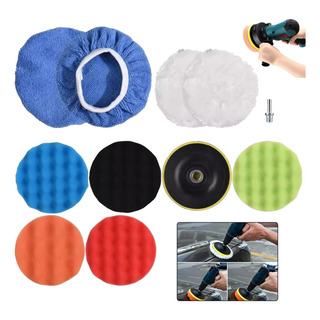 11 Piezas De 5in Kit Pulgadas Para Pulir Auto/almohadillala 11 Piezas De 5in Kit Pulgadas Para Pulir Auto/almohadillala