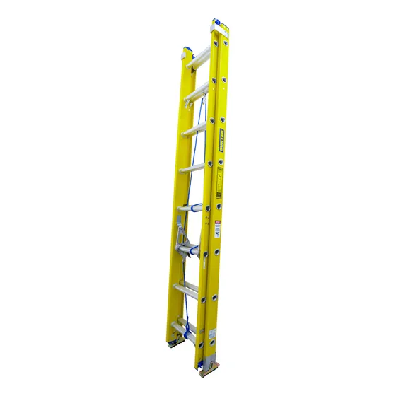 Escalera Extensión Tipo Ii Fibra Vidrio 24  Peldaños Amarillo