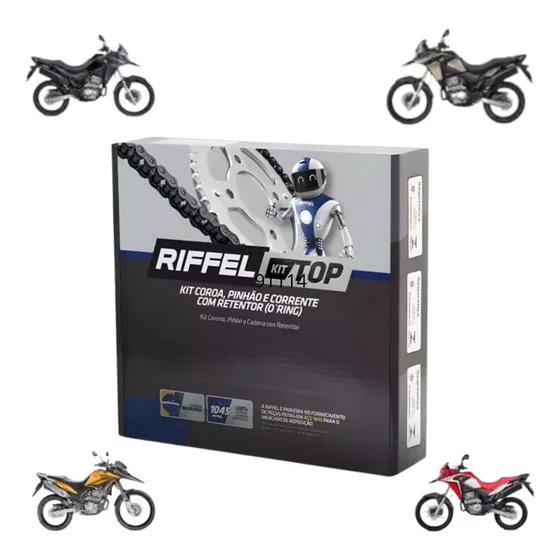 Kit Relação Transmissão Xre300 Todas - Riffel C/retentor