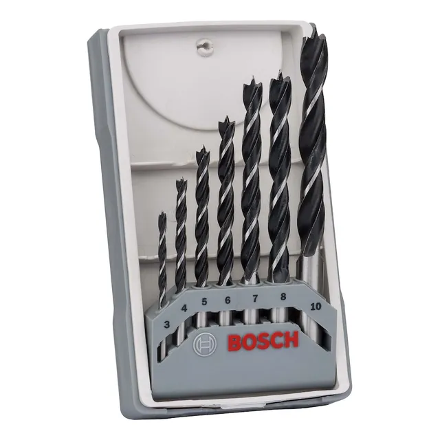 Brocas para Madera Bosch 3 Puntas 3-10mm 7 unidades
