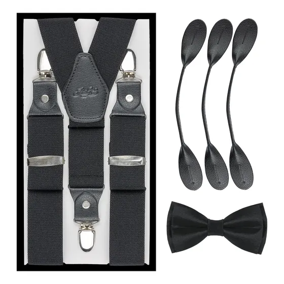Tirantes, Tirantas+ Corbatin Para Hombre, Todos Los Colores
