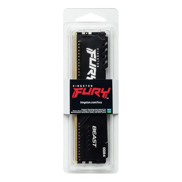 Memoria RAM Fury Beast gamer color negro 8GB 1 Kingston KF432C16BB/8