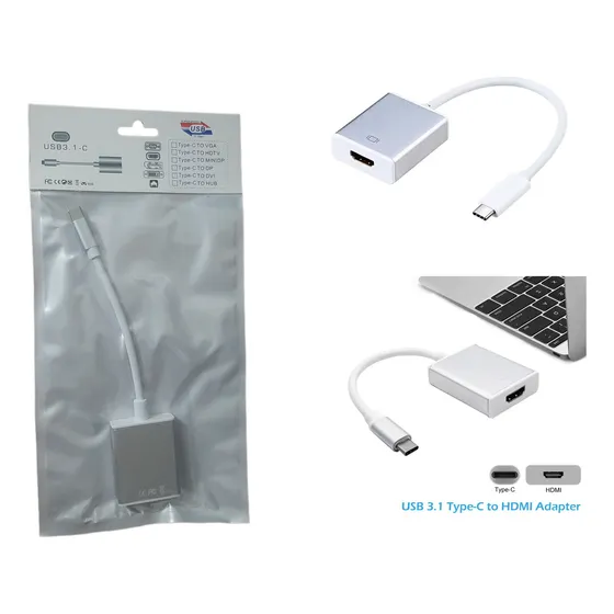 Convertidor Adaptador Usb 3.1 Tipo-c A Hdmi Para Computadora