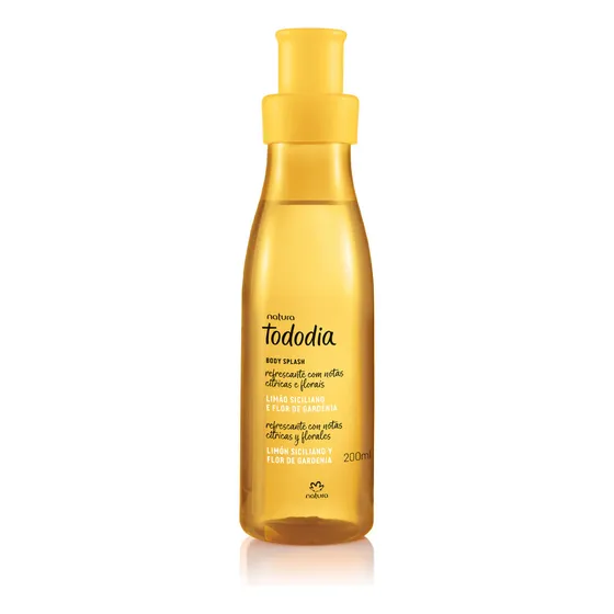 Body splash limón siciliano y flor de gardenia Natura Tododia de 200ml