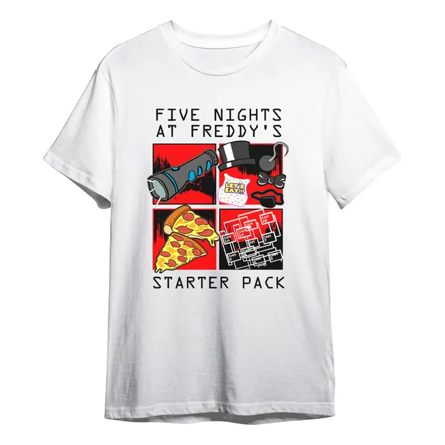 Camiseta Fnaf Five Nights At Freddy's Starter Pack Unissex